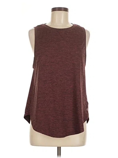 Pre-owned Gap Fit Sleeveless Top Burgundy Boatneck Tops