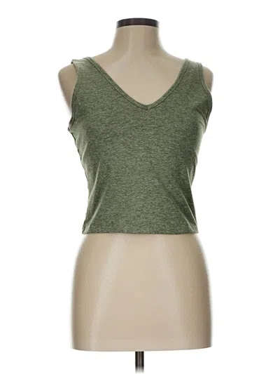 Pre-owned Gap Fit Sleeveless Top Green V Neck Tops