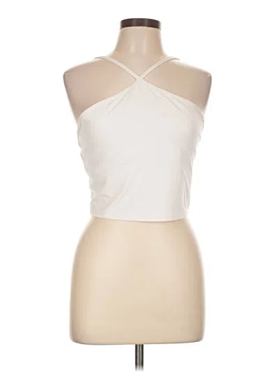 Pre-owned Gap Fit Sleeveless Top Ivory Halter Neckline Tops