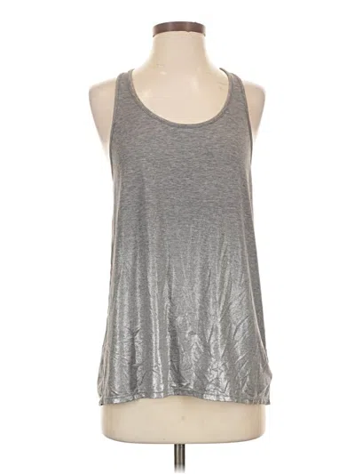 Pre-owned Gap Fit Sleeveless Top Silver Halter Neckline Tops