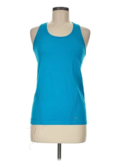 Pre-owned Gap Fit Sleeveless Top Teal Halter Neckline Tops