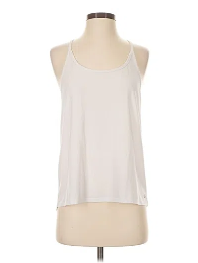 Pre-owned Gap Fit Sleeveless Top White Halter Neckline Tops