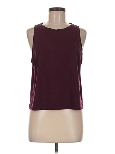 Pre-owned Gap Fit Sleeveless T-shirt In Burgundy