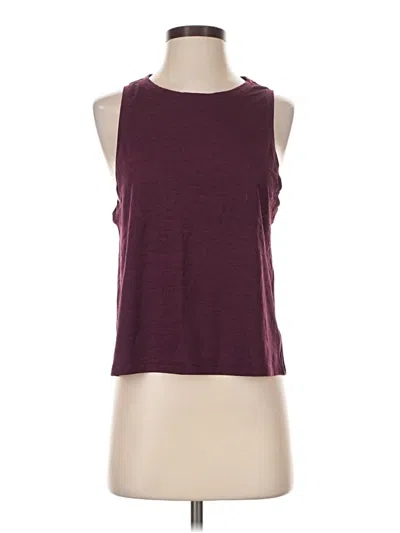 Pre-owned Gap Fit Sleeveless T-shirt In Burgundy