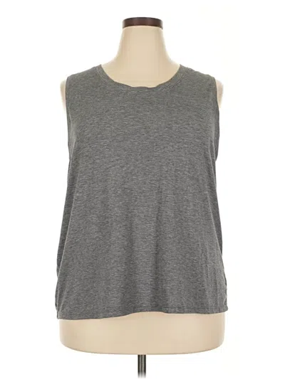 Pre-owned Gap Fit Sleeveless T-shirt In Gray