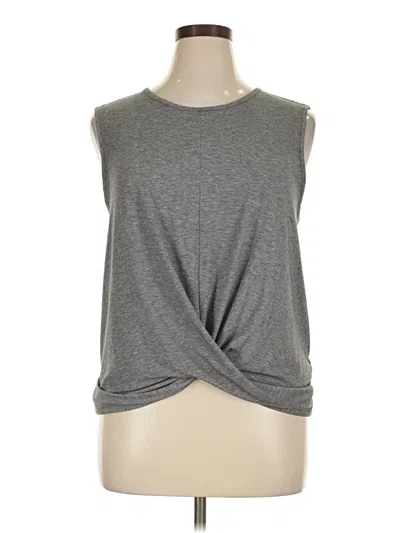 Pre-owned Gap Fit Sleeveless T-shirt In Gray