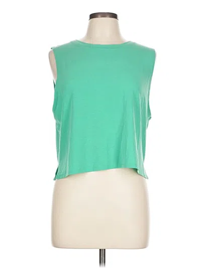 Pre-owned Gap Fit Sleeveless T-shirt In Green