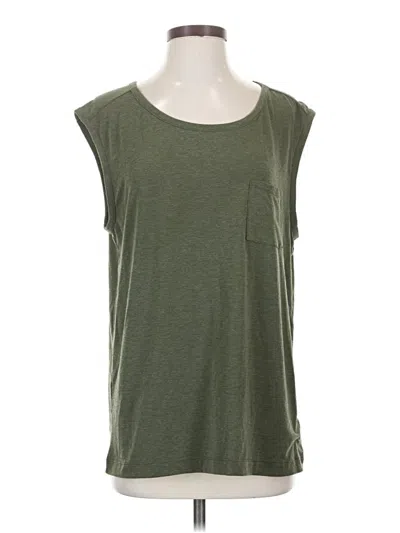 Pre-owned Gap Fit Sleeveless T-shirt In Green