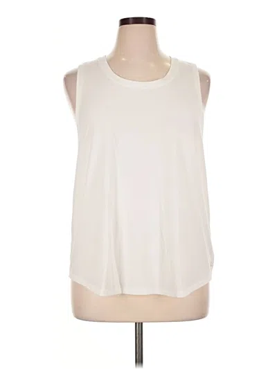 Pre-owned Gap Fit Sleeveless T-shirt In Ivory