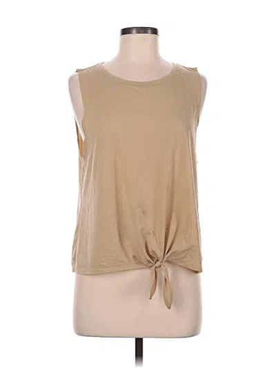 Pre-owned Gap Fit Sleeveless T-shirt In Tan