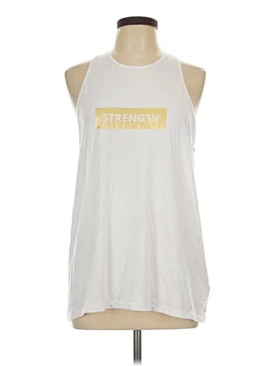 Pre-owned Gap Fit Sleeveless T-shirt In White