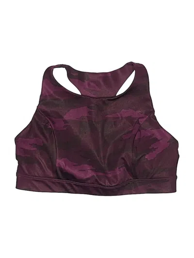 Pre-owned Gap Fit Sports Bra In Burgundy