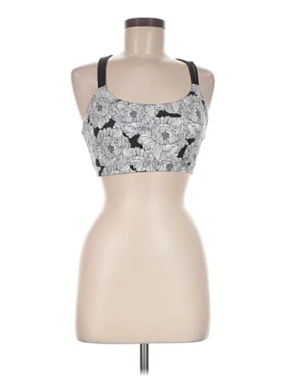 Pre-owned Gap Fit Sports Bra In Silver