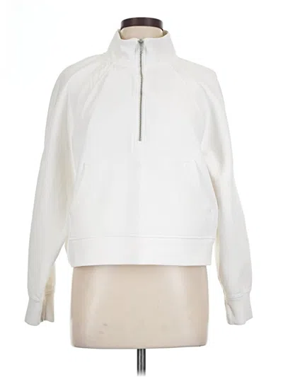 Pre-owned Gap Fit Sweatshirt In White