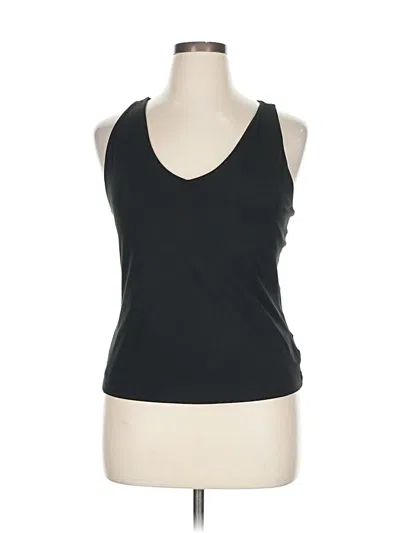 Pre-owned Gap Fit Tank Top Black Halter Neckline Tops