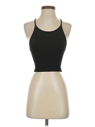 Pre-owned Gap Fit Tank Top Black Halter Neckline Tops