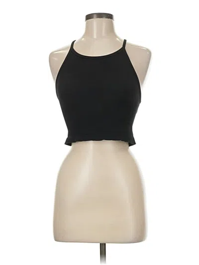 Pre-owned Gap Fit Tank Top Black Halter Neckline Tops