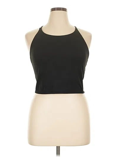 Pre-owned Gap Fit Tank Top Black Halter Neckline Tops