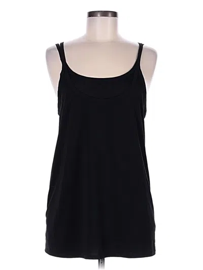 Pre-owned Gap Fit Tank Top Black Halter Neckline Tops