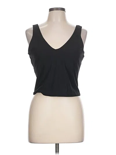 Pre-owned Gap Fit Tank Top Black Plunge Neckline Tops