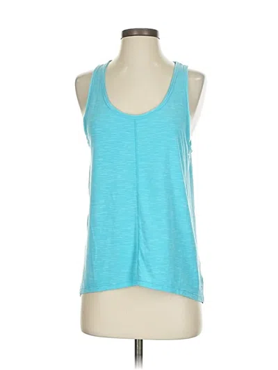 Pre-owned Gap Fit Tank Top Blue Halter Neckline Tops