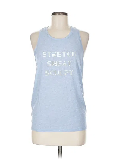 Pre-owned Gap Fit Tank Top Blue Halter Neckline Tops