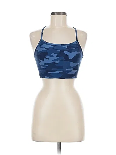 Pre-owned Gap Fit Tank Top Blue Halter Neckline Tops