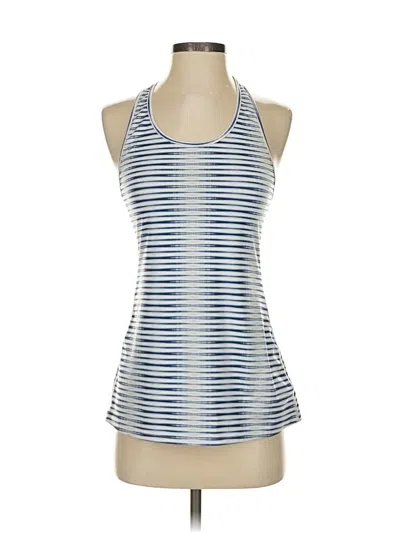 Pre-owned Gap Fit Tank Top Blue Halter Neckline Tops