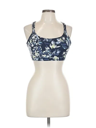 Pre-owned Gap Fit Tank Top Blue Halter Neckline Tops
