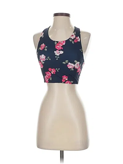 Pre-owned Gap Fit Tank Top Blue Halter Neckline Tops