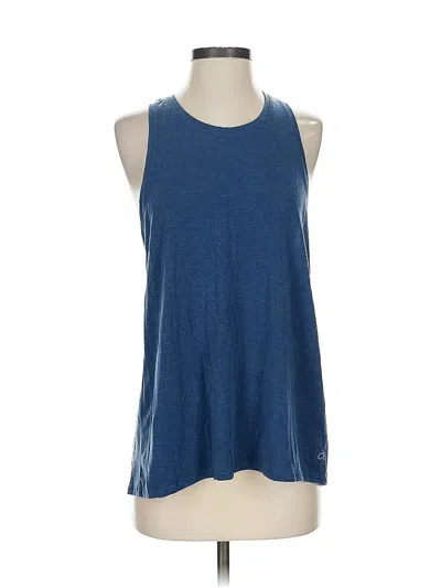 Pre-owned Gap Fit Tank Top Blue Halter Neckline Tops