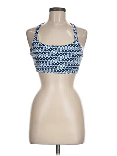 Pre-owned Gap Fit Tank Top Blue Halter Neckline Tops