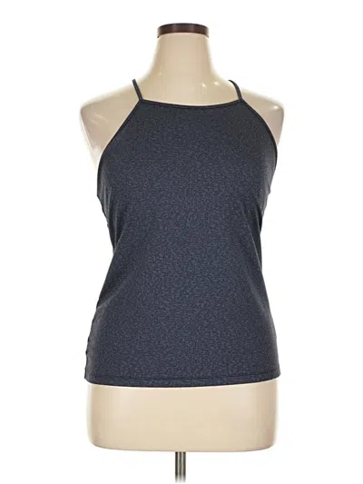 Pre-owned Gap Fit Tank Top Blue Halter Neckline Tops