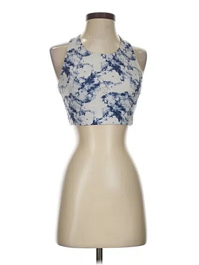 Pre-owned Gap Fit Tank Top Blue Halter Neckline Tops