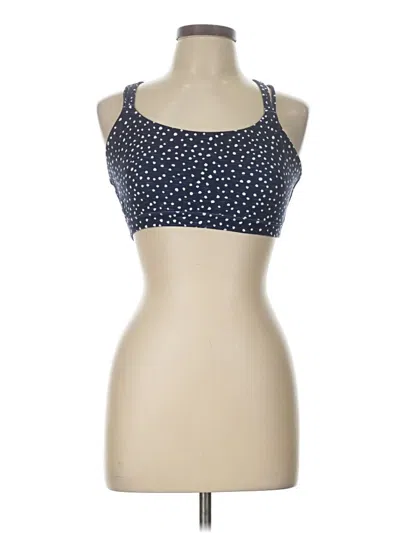 Pre-owned Gap Fit Tank Top Blue Halter Neckline Tops