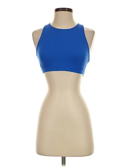 Pre-owned Gap Fit Tank Top Blue Halter Neckline Tops
