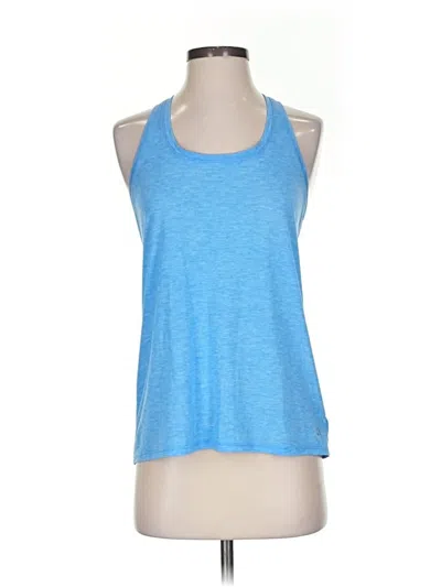 Pre-owned Gap Fit Tank Top Blue Halter Neckline Tops