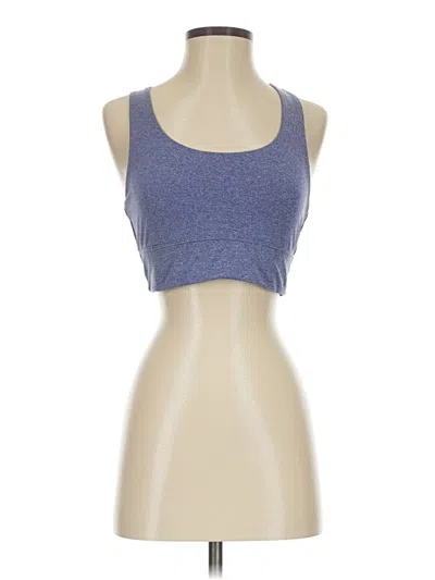 Pre-owned Gap Fit Tank Top Blue Halter Neckline Tops