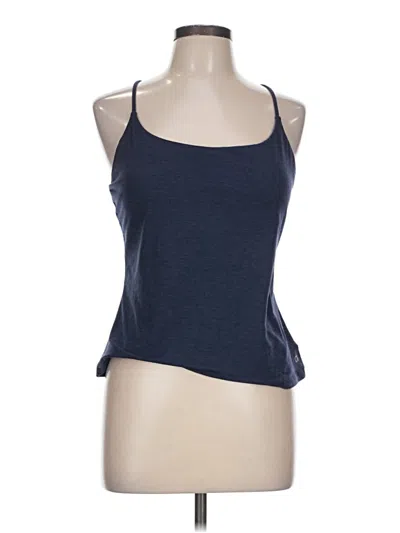 Pre-owned Gap Fit Tank Top Blue Halter Neckline Tops