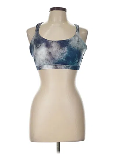 Pre-owned Gap Fit Tank Top Blue Halter Neckline Tops
