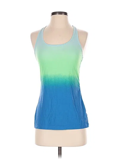 Pre-owned Gap Fit Tank Top Blue Halter Neckline Tops