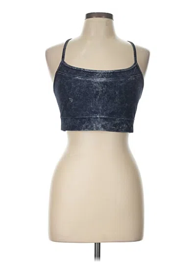 Pre-owned Gap Fit Tank Top Blue Halter Neckline Tops