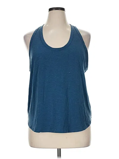 Pre-owned Gap Fit Tank Top Blue Halter Neckline Tops