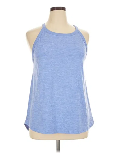 Pre-owned Gap Fit Tank Top Blue Halter Neckline Tops