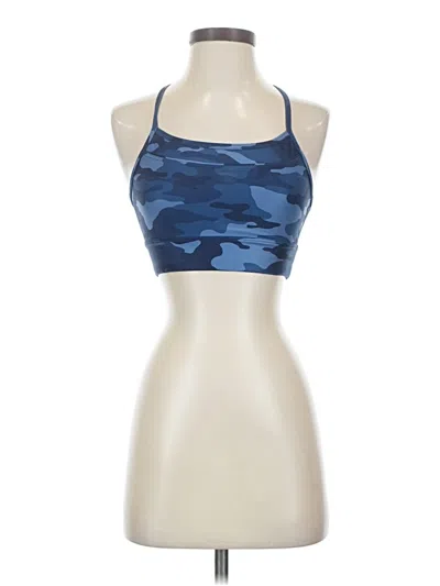 Pre-owned Gap Fit Tank Top Blue Halter Neckline Tops