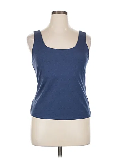 Pre-owned Gap Fit Tank Top Blue Square Neckline Tops
