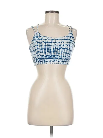 Pre-owned Gap Fit Tank Top Blue Strapless Neckline Tops
