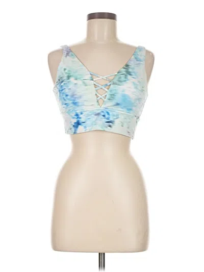 Pre-owned Gap Fit Tank Top Blue Strapless Neckline Tops