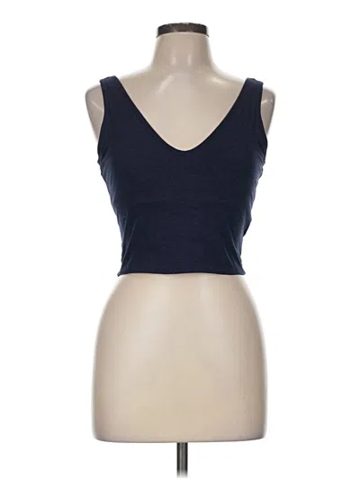 Pre-owned Gap Fit Tank Top Blue Strapless Neckline Tops