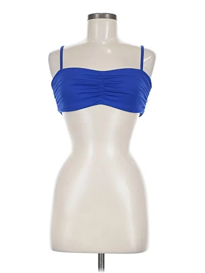 Pre-owned Gap Fit Tank Top Blue Strapless Neckline Tops